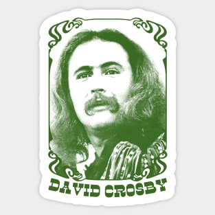 David Crosby / Retro Fan Design Sticker
